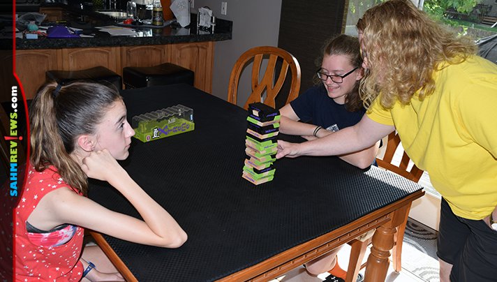 You haven't played Jenga until you've tried this version we found at Goodwill. Jenga Extreme not only makes playing harder, setting it up is a challenge! - SahmReviews.com