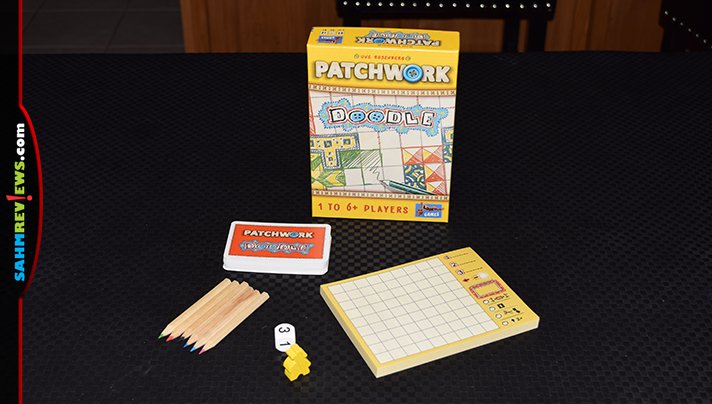 We love it when a favorite game is turned into another that we can quickly pick up on. Patchwork Doodle by Asmodee is a great example of this! - SahmReviews.com