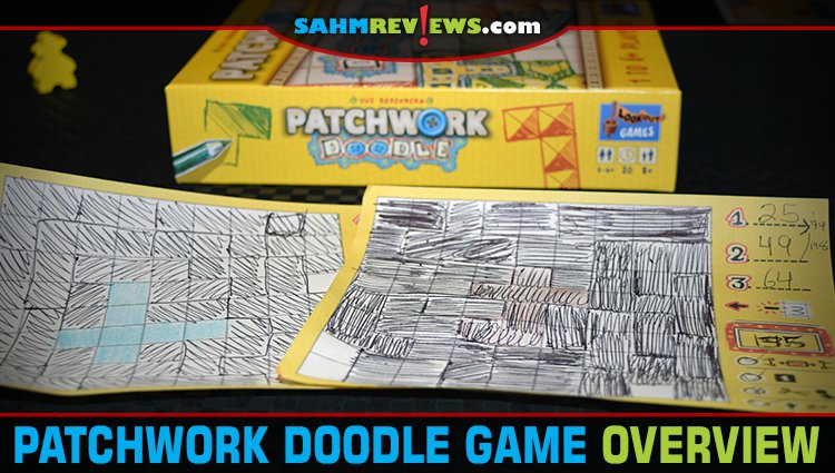We love it when a favorite game is turned into another that we can quickly pick up on. Patchwork Doodle by Asmodee is a great example of this! - SahmReviews.com