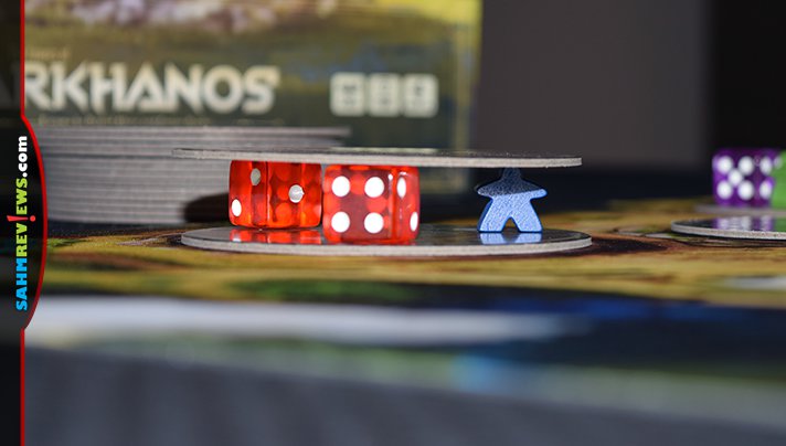 Dice take on a different type of role in The Towers of Arkhanos as players use them as pillars in the building process! - SahmReviews.com