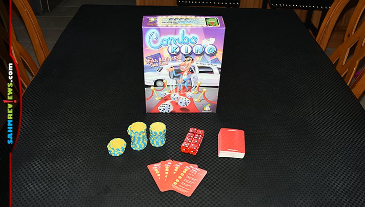 Nicole got real excited to find another dice game at thrift. Combo King by Gamewright turned out to be one of her favorite finds of the year! - SahmReviews.com