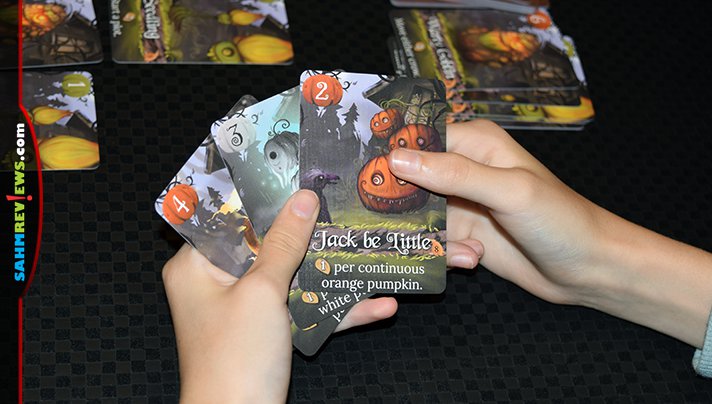 Halloween decorations are already on the shelves. Might as well start thinking about Halloween-themed games! Pumpkin Patch: Bad Seeds is the first new one! - SahmReviews.com