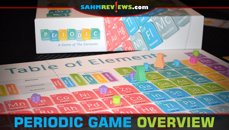 Don't let the science theme turn you away from Genius Games' new Periodic: A Game of the Elements. It's not nearly as difficult as high school chemistry! - SahmReviews.com