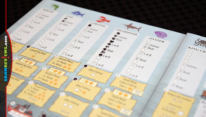 Fleet Dice Roll-n-Write game from Eagle Gryphon Games is a perfect example of a roll & write game with a lot of depth in the game play. - SahmReviews.com