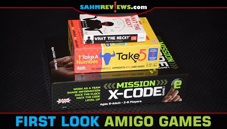 Boasting five rules or less for their line of family games, AMIGO Games makes it a quick and easy process to get games to the table. - SahmReviews.com