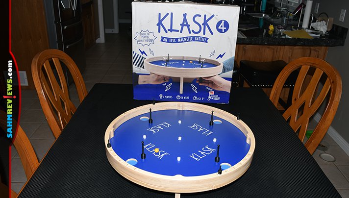 KLASK 4 is a 4-player version of the hit dexterity game, KLASK. - SahmReviews.com