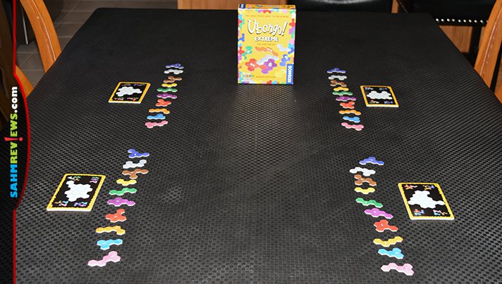 While other games concentrate on polyominos, Ubongo! Extreme by Kosmos features groups of hexes! Find out what's been changed from the original Ubongo! - SahmReviews.com