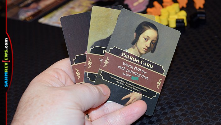 Compete to paint masterpieces in Atelier board game from Alderac Entertainment Group. You'll use dice instead of paint in this art-themed board game! - SahmReviews.com