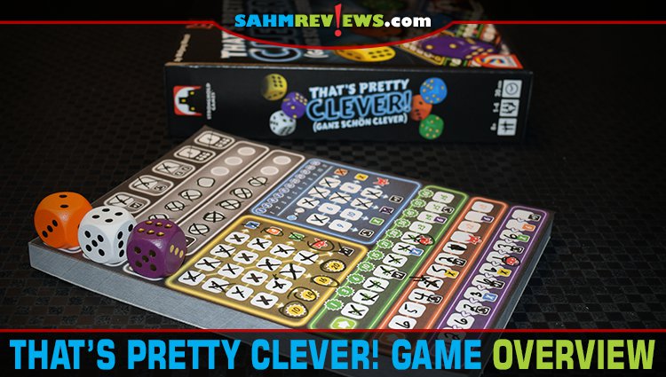 That's Pretty Clever and Twice as Clever dice games put a unique spin on a familiar roll and write game. Learn about these two titles from Stronghold Games. - SahmReviews.com