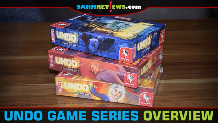Undo games from Pegasus Spiele are cooperative, deductive mystery games. This overview of Undo: Blood in the Gutter gives an idea of how it works. - SahmReviews.com