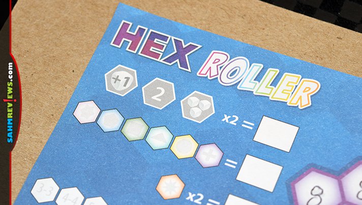 Roll the dice, fill in the spaces, connect the numbers and try to earn the most points in Hex Roller from Renegade Game Studios. - SahmReviews.com