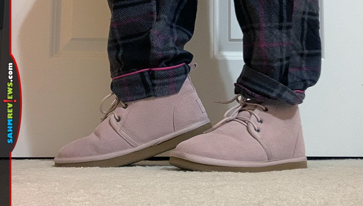 We're used to Lugz footwear to wear outside, but they also have indoor options! Read about Lugz Sequoia slipper shoes and Lugz Convoy boots. - SahmReviews.com