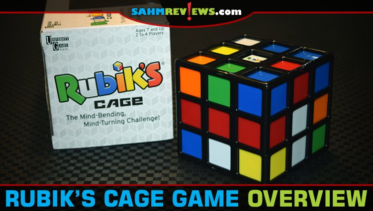 Usually a Rubik's Cube is for one person to solve. Rubik's Cage by University Games is a puzzle challenge for up to four players! Can you keep up? - SahmReviews.com