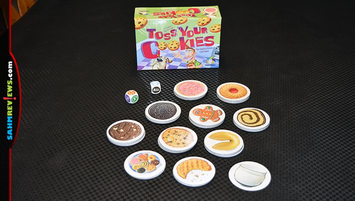 The game's name is Toss Your Cookies. Fortunately the subject matter is more literal than you might expect! It's this week's Thrift Treasure find! - SahmReviews.com