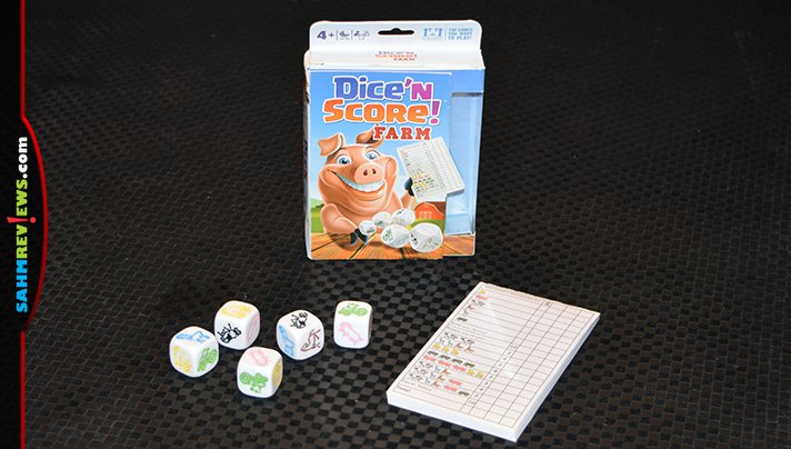 You may have played Yahtzee, but never with farm animals! Dice 'n Score Farm by R&R Games does away with pips in favor of your animal friends! - SahmReviews.com