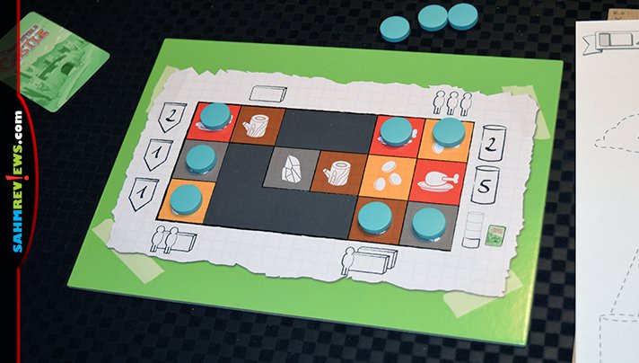 Build a castle during game night with Once Upon a Castle roll and write game from Blue Orange Games. - SahmReviews.com