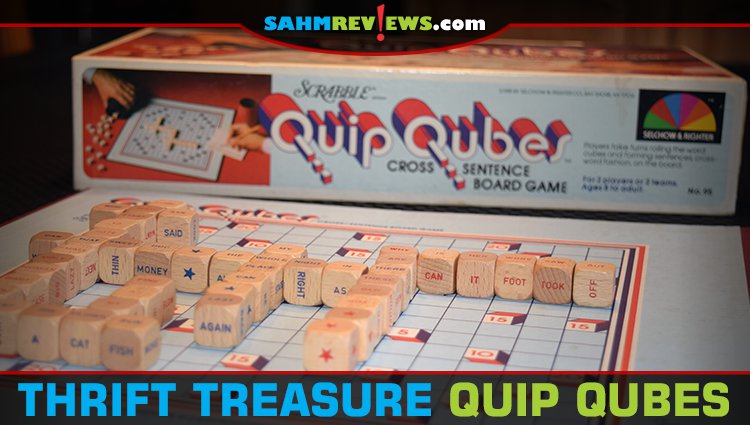 Counting on the popularity of the Scrabble brand name, Quip Qubes was a poor attempt at applying the same game rules to a sentence-building game. - SahmReviews.com