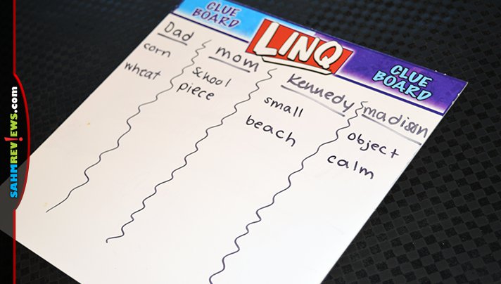 This week's Thrift Treasure, LINQ, is a word game where the word doesn't matter. You have to figure out the two players who know the word! - SahmReviews.com