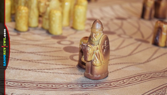 This version of Noble Celts tries to pay homage to ancient games of circular Chess. Even with the wrinkled board, it was worth the $2.88 we paid at thrift! - SahmReviews.com