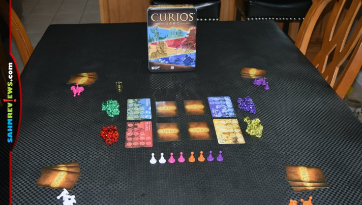 Randomness in games is so last century. Today's board games are all about rewarding good decision making. Curios by AEG is a perfect example! - SahmReviews.com