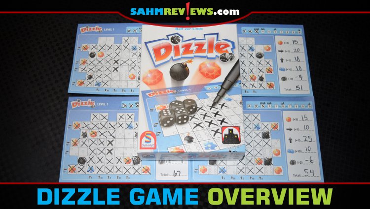 Carefully draft and place dice to see if you can score the most points in Dizzle, a roll-and-write game from Stronghold Games. - SahmReviews.com