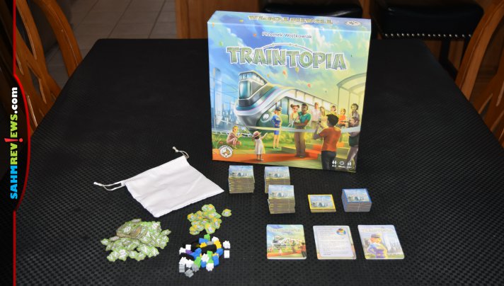 Our friend is really into train-themed games. We love showing off new ones to her whenever we can. Traintopia by Board & Dice impressed all of us! - SahmReviews.com