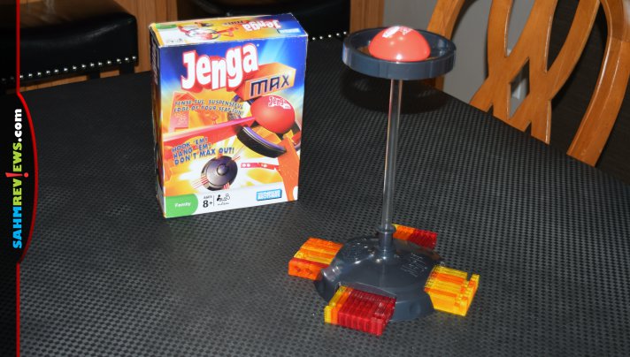 It has the name Jenga on the box, but Jenga Max is nothing like the original you're used to. Check out this interesting twist we found at our Goodwill! - SahmReviews.com