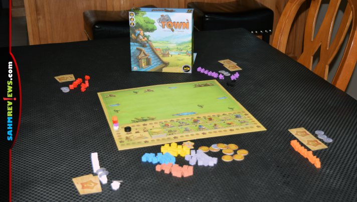 Little Town game from IELLO is a family-friendly worker placement game that implements the idea of resource management in an easy-to-understand way. - SahmReviews.com