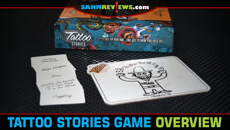 If you ever thought a game about tattoos couldn't be family-friendly then you need to read what we have to say about Tattoo Stories by Bicycle Games. - SahmReviews.com