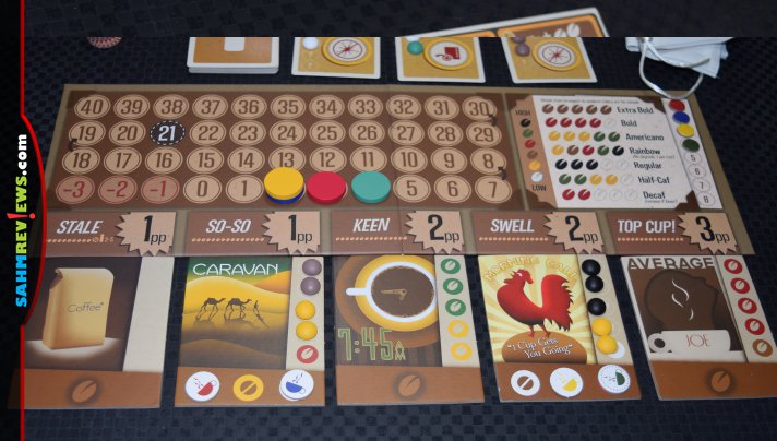 Pour yourself a cup of Joe, gather your friends and enjoy a coffee-themed game night with VivaJava: The Coffee Game and VivaJava Dice Game. - SahmReviews.com