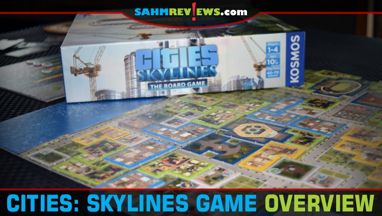 Based on the popular video game, Cities: Skylines cooperative board game by KOSMOS has players working together to create the ideal city. - SahmReviews.com