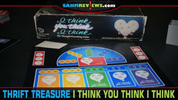 After two weeks of finding duds at thrift, I Think You Think I Think by TSR is a surprise hit! This party game was a bit ahead of its time! - SahmReviews.com