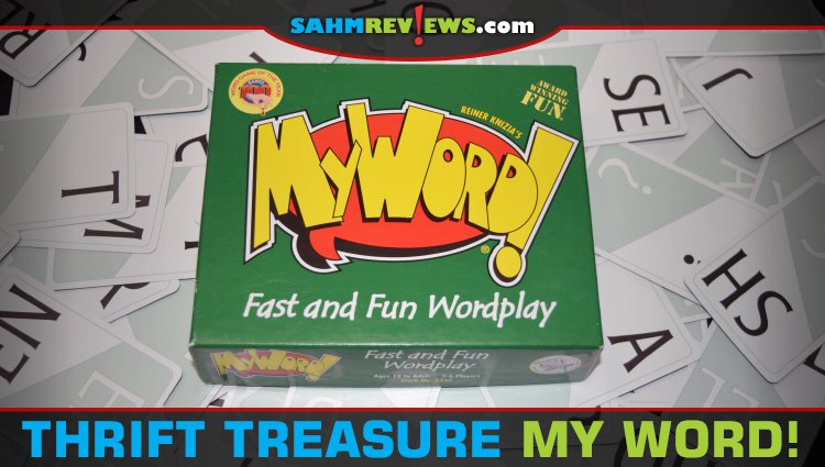 A speed game of spelling words might not be your favorite, but My Word! is our thrift find this week. It was designed by Reiner Knizia, so we couldn't pass! - SahmReviews.com