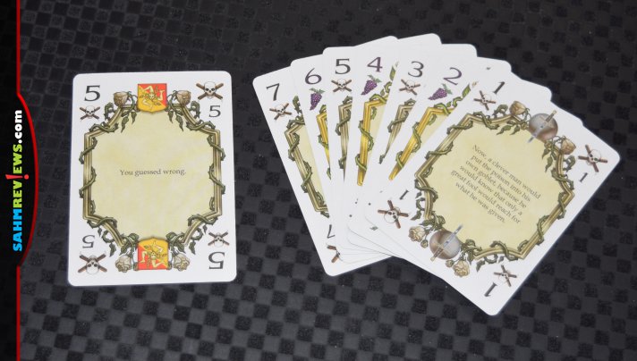 Do you enjoy the scene from The Princess Bride where they're deciding which goblet to drink? Live out A Battle of Wits in this card game from Sparkworks. - SahmReviews.com