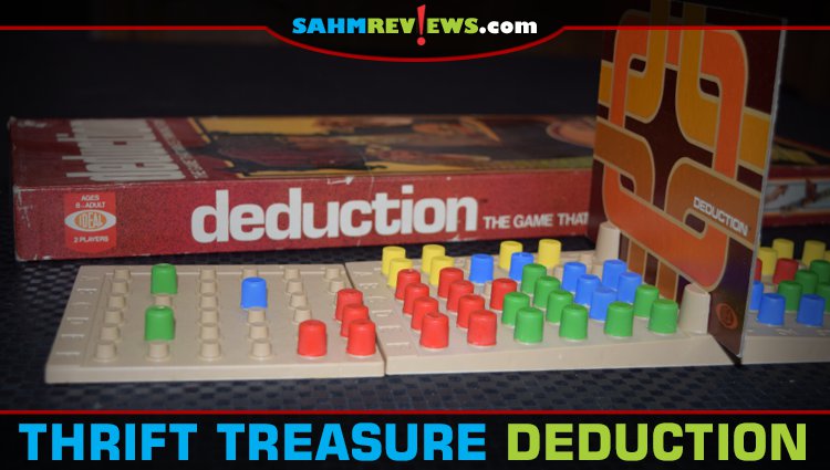 We would describe Deduction as a game that combines Mastermind with Battleship. It only set us back $1.88 at our Goodwill. Check out this week's Thrift Treasure find! - SahmReviews.com