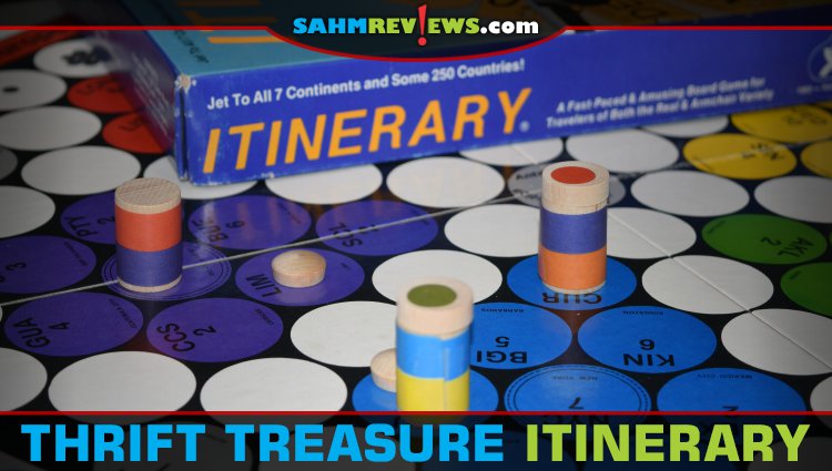 This week's Thrift Treasure find is mocking our inability to see the world right now. Will playing a game about travel be any better? Find out in Itinerary! - SahmReviews.com