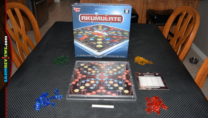 Akumulate is like Scrabble, but with numbers and a bit of math. Oh, it also uses polyominos instead of tiles! Check out this week's Thrift Treasure! - SahmReviews.com