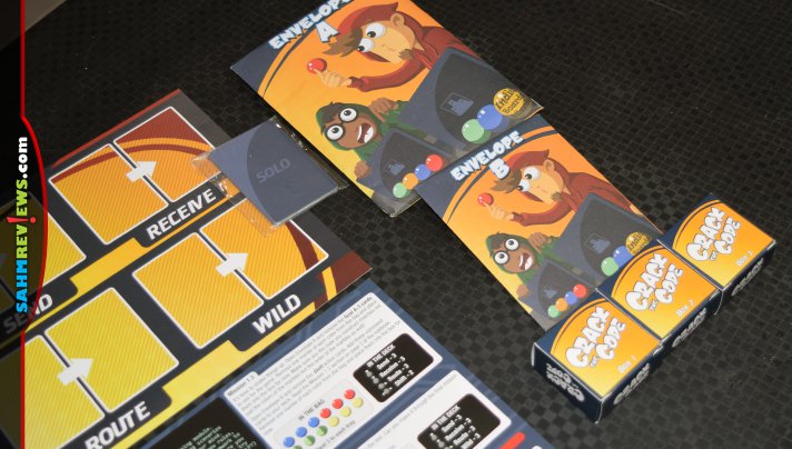 Crack the Code from Indie Boards & Cards is a scenario-based cooperative deduction game for one to four players. - SahmReviews.com