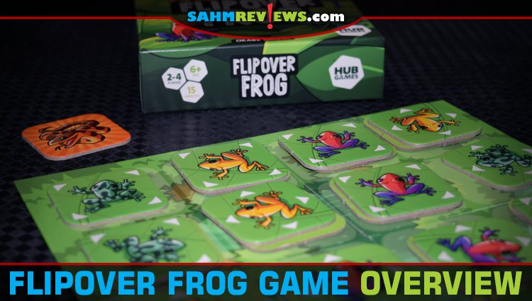 Flip Over Frog from Hub Games has simple rules so it's good for young players, but can be played strategically by seasoned players. - SahmReviews.com