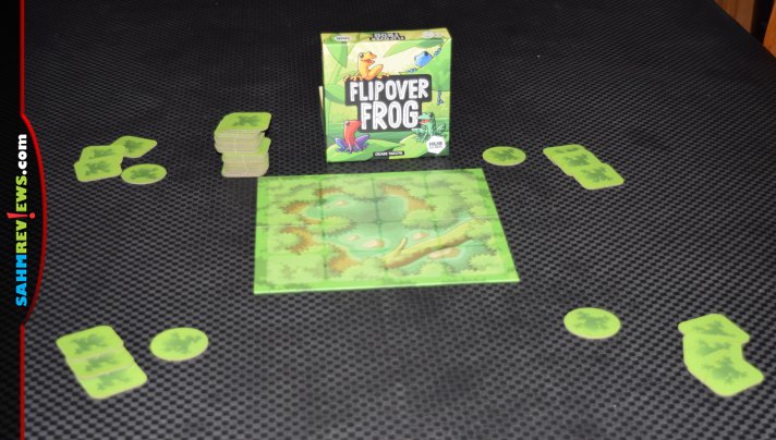 Flip Over Frog from Hub Games has simple rules so it's good for young players, but can be played strategically by seasoned players. - SahmReviews.com