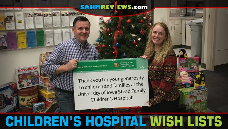 You can help out children's hospitals: Purchase something from their Amazon Wish List and have it delivered direct! - SahmReviews.com