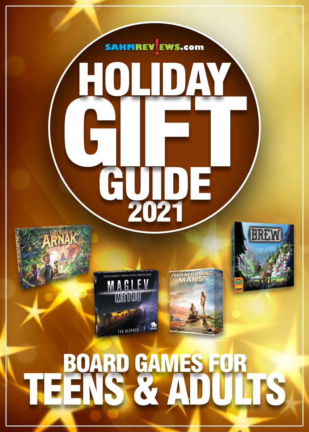 The hardest gifts to buy are those for those older "kids" in the family. This list of games for teens & adults will make you the star of game night! - SahmReviews.com