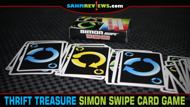 At the same time Hasbro issued the Simon Swipe game, a card version was also offered. We found one at thrift this week! - SahmReviews.com