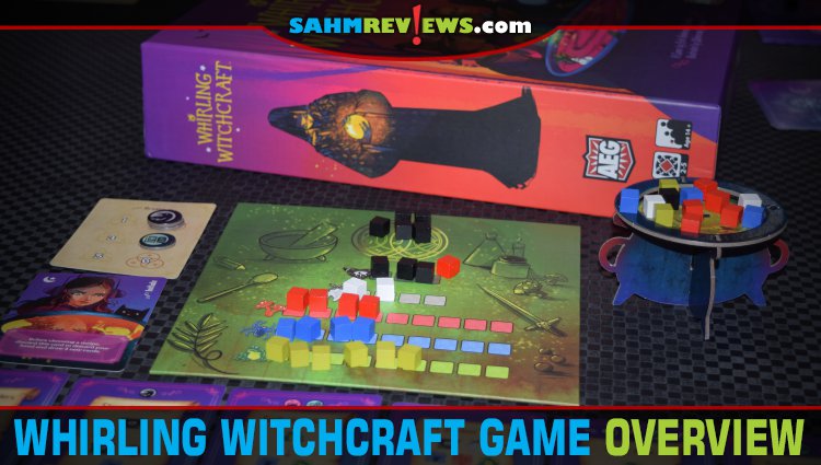 Use resources on hand to brew up chaos while mitigating what others are doing in Whirling Witchcraft from Alderac Entertainment Group. - SahmReviews.com