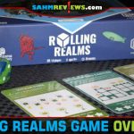 Rolling Realms from Stonemaier Games incorporates other games from their line to create a unique theme for this roll and write game. - SahmReviews.com