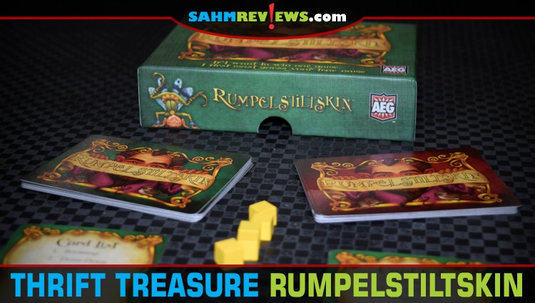 Rumpelstiltskin reminded us of Love Letter, also by AEG. This micro card game for two was this week's Thrift Treasure find! - SahmReviews.com