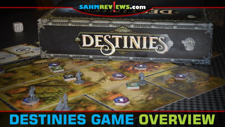 Multiple scenarios plus a companion app offer replay value and ease of setup in Destinies, an adventure game from Lucky Duck Games. - SahmReviews.com