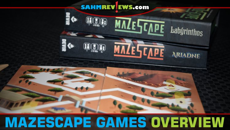 Mazescape from Devir is a solitaire puzzle game where you have to fold and unfold the map to get through the maze! - SahmReviews.com