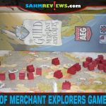 Players work simultaneously to explore their own maps and earn coins in The Guild of Merchant Explorers from Alderac Entertainment Group. - SahmReviews.com