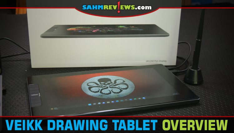 Upgrade your art, drawing and graphics processes by attaching a Veikk VK1200 pen tablet to a laptop or desktop. - SahmReviews.com
